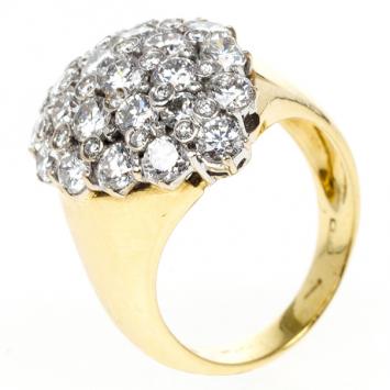 Salvini Diamond Yellow Gold Ring Size 54