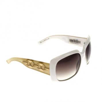 Gucci White 3062 Chain Link Sunglasses