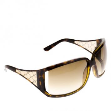 Gucci 2999 Gold Wire Frame Cutout GG Womens Sunglasses