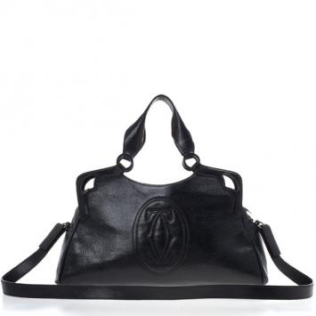 Cartier Black Leather "Marcello de Cartier" Bag