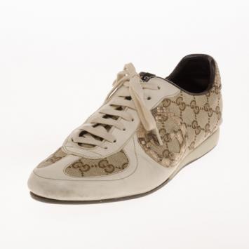 Gucci Guccissima Canvas Sneakers Size 40