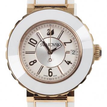 Swarovski Octea Sport Gold Plated Womens Wristwatch 39 MM