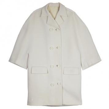 Balenciaga Cream Trench Coat S