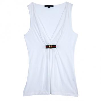 Gucci Cotton Sleeveless Stretch Top L
