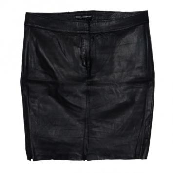 Dolce and Gabbana Leather Skirt M