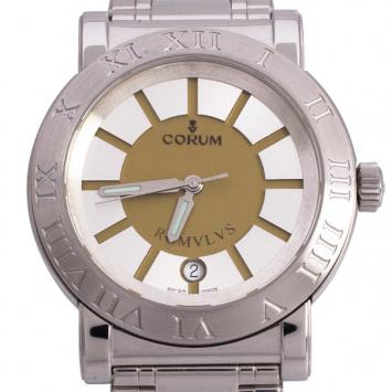 Pre Owned Corum Romulus Stainless Steel Mens Wristwatch 40MM