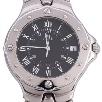 Pre Owned EBEL Sport Wave Stainless Steel Mens Watch 35 MM