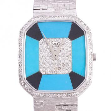 Piaget 18 K White Gold Vintage Womens Wristwatch 28 MM