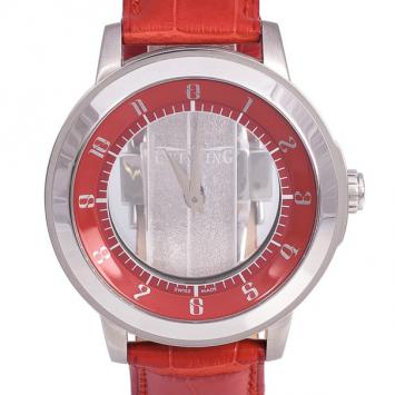 Pre Owned Quinting Transparent SS Mens Wristwatch 44 MM