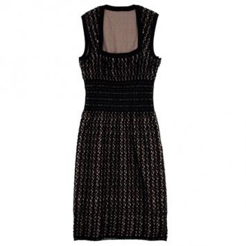 Azzedine ALAÏA Crochet Blister Knit Dress M