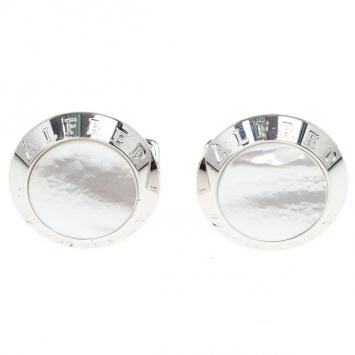Pre Owned Alfred Dunhill Mother Of Pearl Silver Cufflinks