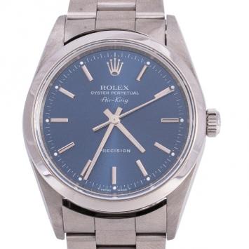 Rolex Stainless Steel Air King Unisex Wristwatch 34 MM