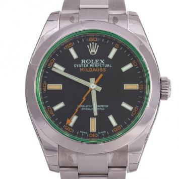 Pre Owned Rolex Oyster Perpetual Milgauss 116400 GV Mens Wristwatch 40 MM