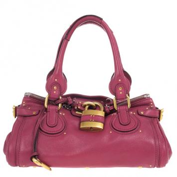 Chloe Cyclamen Leather Paddington Satchel