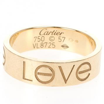 Cartier Love 18kt Rose Gold Ring Size 57