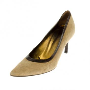 Dolce and Gabbana Beige Pointed Toe Pumps Size 39.5