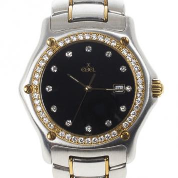 Pre Owned EBEL 1911 18 K Yellow Gold & Stainless Steel Mens Watch 36 MM