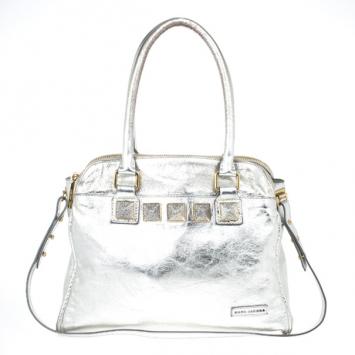 Marc Jacobs Eve Metallic Leather Shopper