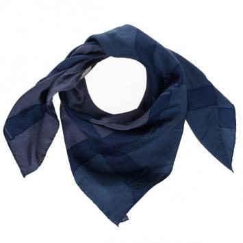 Burberry Blue Clasp Print Scarf