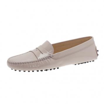 Pre Owned Tod's Blush Patent Penny Loafers Size 39.5