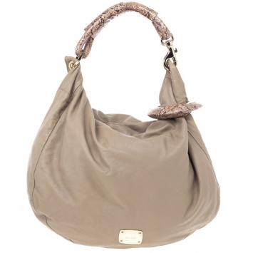 Pre Owned Jimmy Choo Large Leather Sky Bangle Hobo