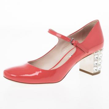 Miu Miu Coral Patent Mary Jane Pumps Size 37.5
