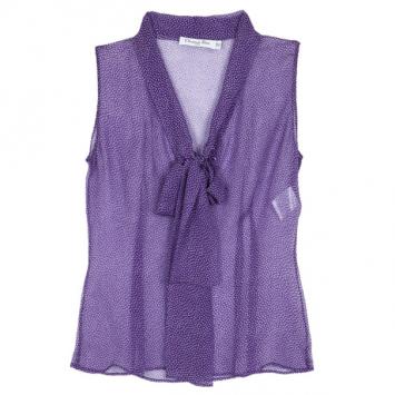Dior Chiffon Scarf Top M