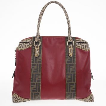 Fendi Red B. Mix Large Tote