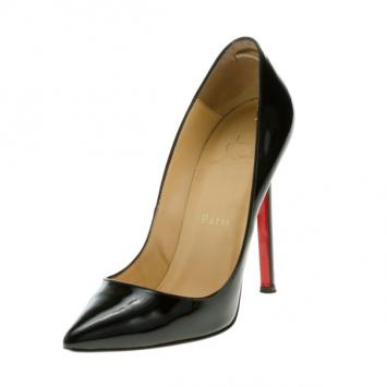 Christian Louboutin Black Patent Pigalle Pumps Size 36.5