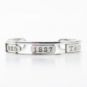 Tiffany & Co. 1837 Elements Silver Cuff Bracelet 16 CM