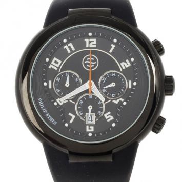 Pre Owned Philip Stein Active Stainless Steel & Rubber Mens Wristwatch 42 MM