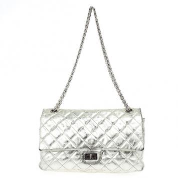 Chanel Metallic Silver Reissue Flap Bag
