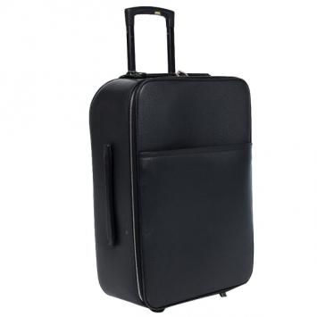 Pre Owned Louis Vuitton Epicea Taiga Leather Pegase 60 Rolling Suitcase