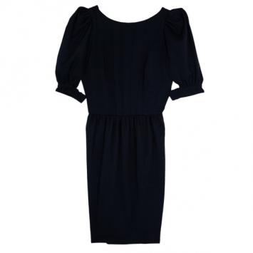 Fendi Puff Sleeve Gabardine Dress S