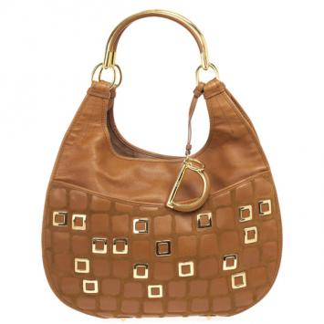 Dior Camel Leather Medium 61 Hobo