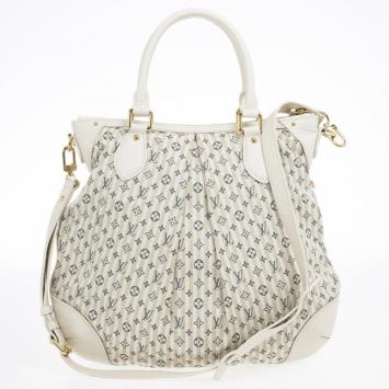 Louis Vuitton Blue And White Monogram Mini Lin Croisette Marina PM Bag