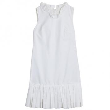 Dolce and Gabbana Cotton Pleated Dress S