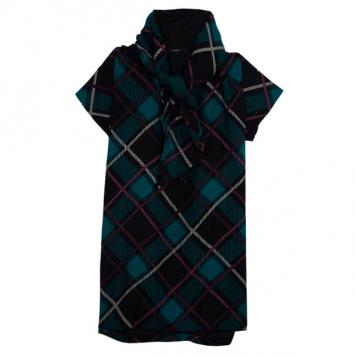 Gucci Plaid Print New Clan Scarf Top S