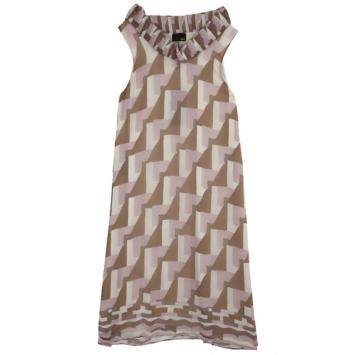 Fendi Abito Georgette Shift Dress