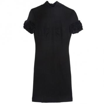 D and G Frill Sleeve Black Dress M
