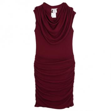 Pre Owned Chloe Draped Waist Rouge Dress XS