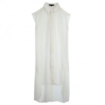 Alexander Wang Sleeveless Sheer Shirt Dress S