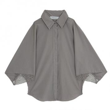 Saint Laurent Paris Poncho Crochet Back Shirt S
