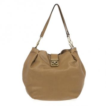 Pre Owned Chloe Brown Leather Elsie Hobo