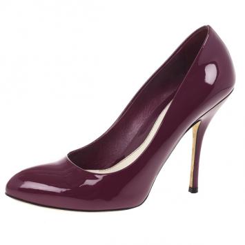 Gucci Magenta Patent Sofia Pumps Size 37.5
