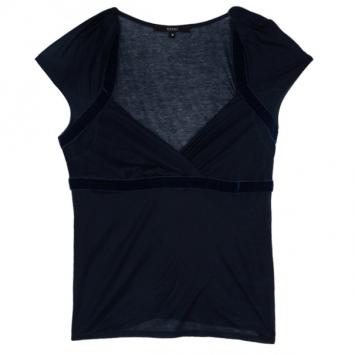 Gucci Navy Short Sleeve Top M