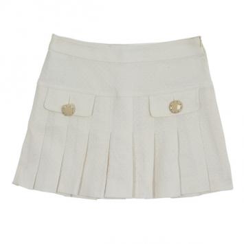D and G Pleated Short Skirt S