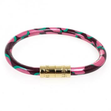 Louis Vuitton Keep It Pink Leopard Bracelet 16 CM