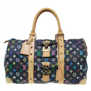 Pre Owned Louis Vuitton Monogram Multicolor Keepall 45
