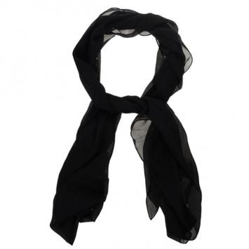 Dior Black Silk Monogram Scarf
